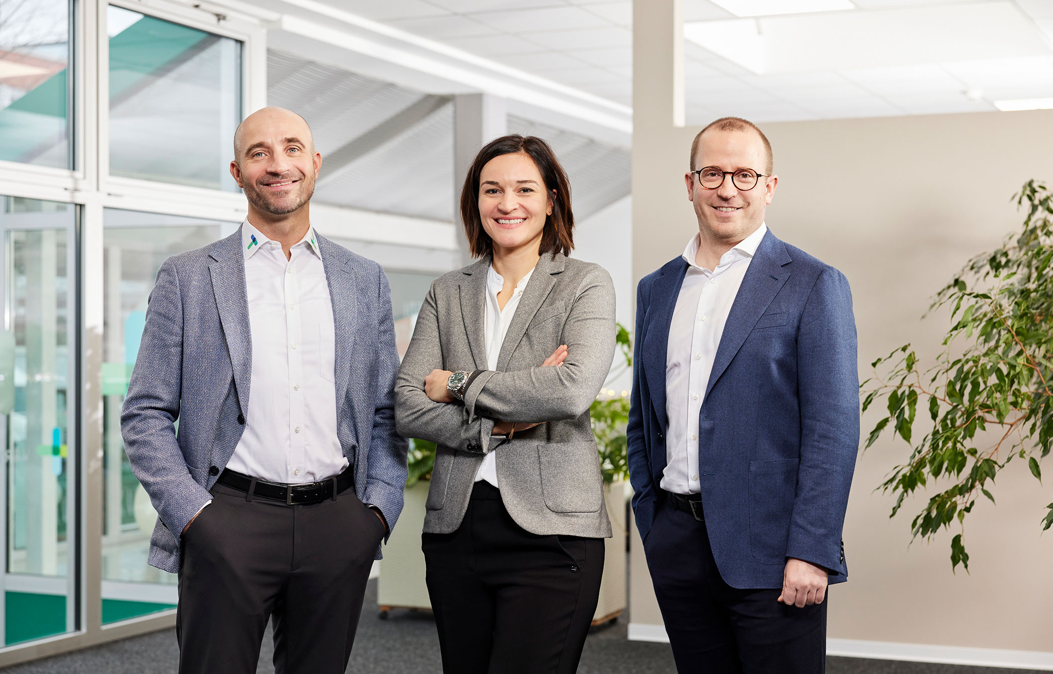 Geschäftsleitung: Von links nach rechts: Björn Besse, Carla Dortmann, Jochen Meyer-Dönselmann im Sande